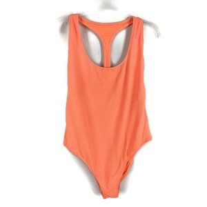 aerie Orange Race Back One Piece Size: XL